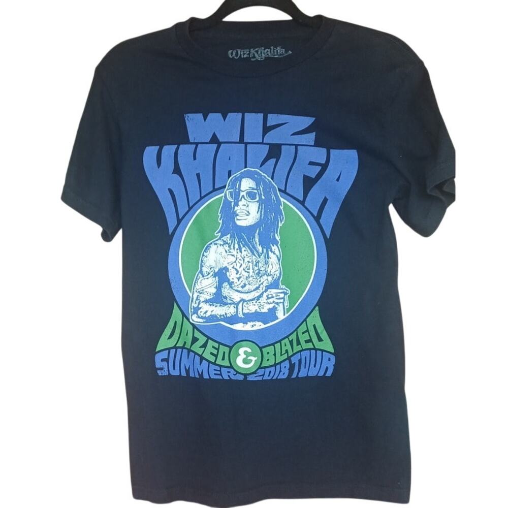 Wiz Khalifa T-Shirt Men's Small Dazed and Blazed Summer 2018 Tour Hip Hop Rap